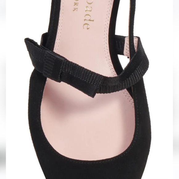 New!! Kate spade Maritza leather modern flat Sling back shoe - Picture 6 of 6